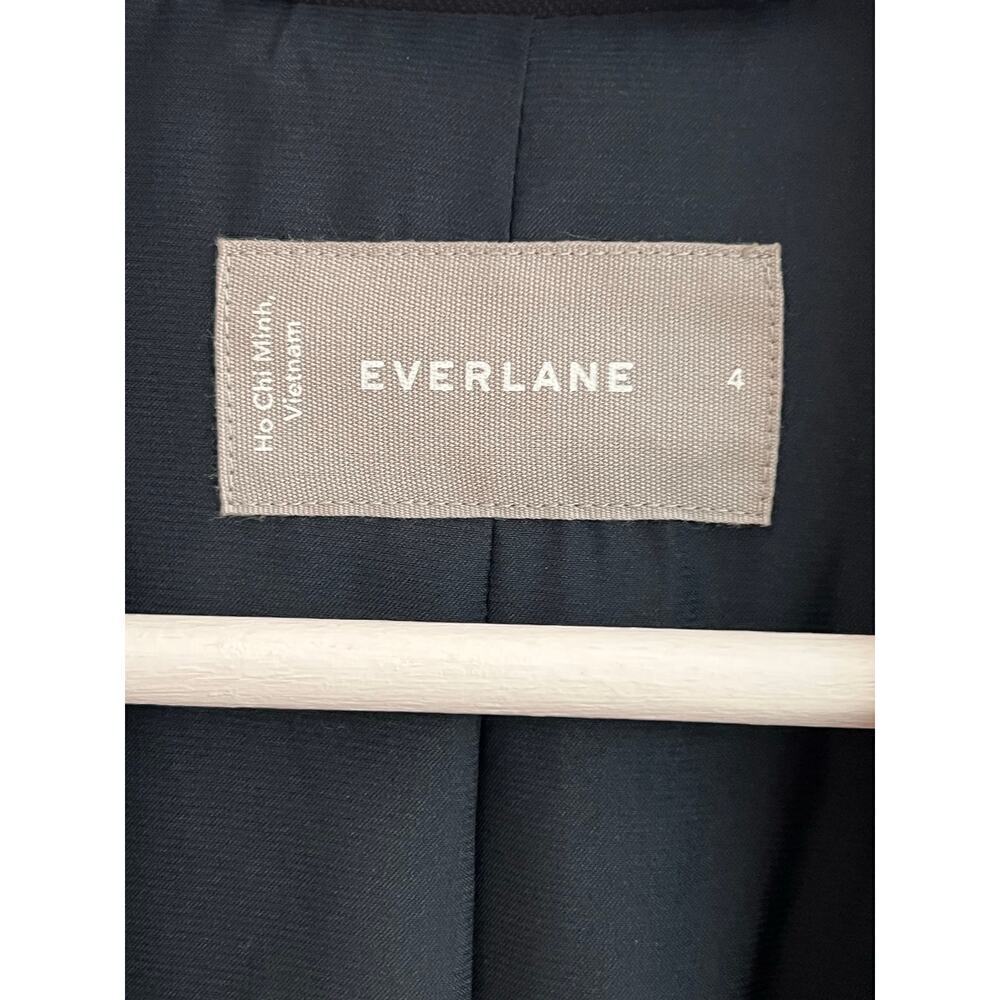 Everlane Long Sleeve Notch Lapel Single Breasted The Easy Blazer Black Women's 4 - Picture 7 of 8